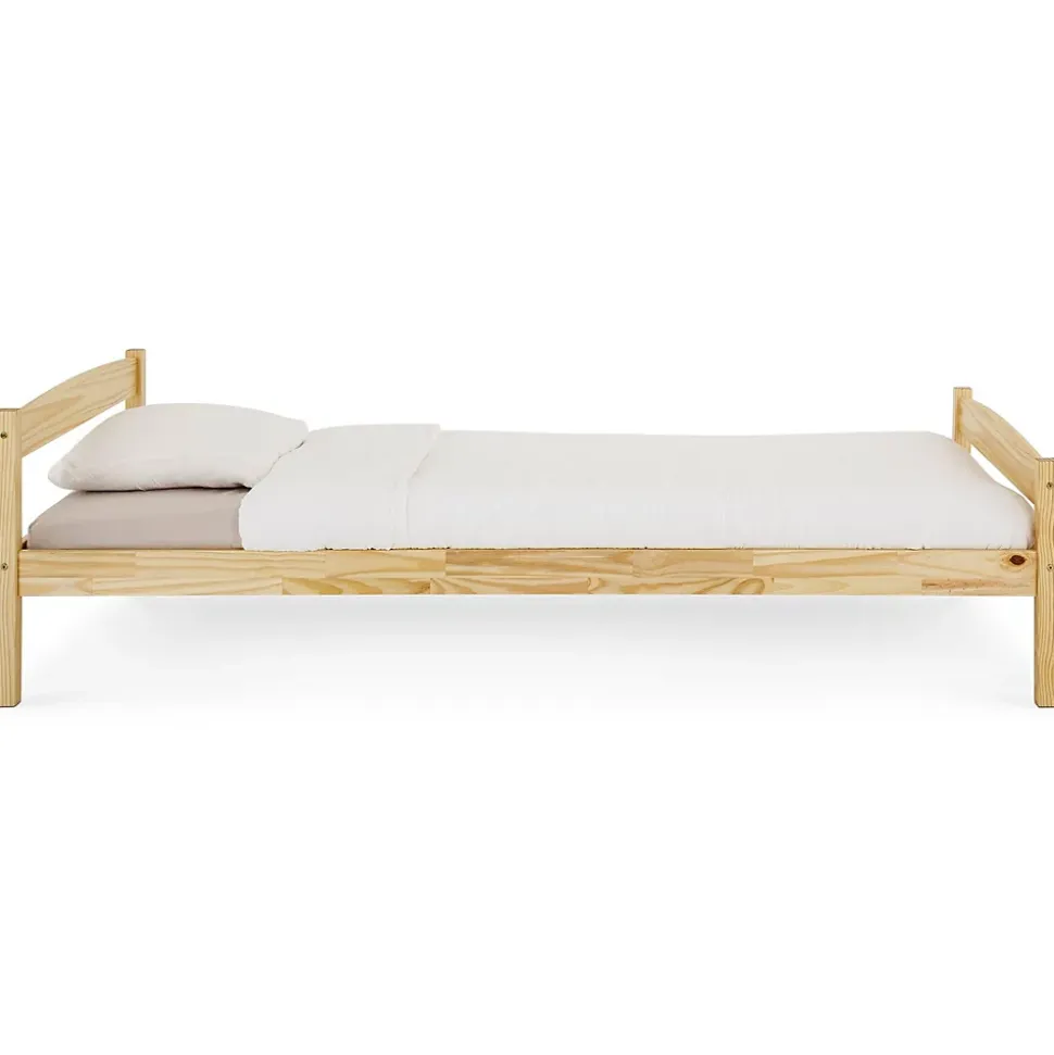 Lit en pin BORIS, 90 x 200 cm, vernis naturel