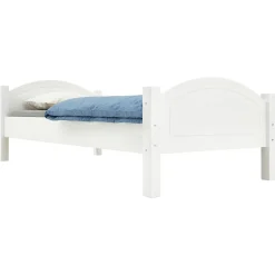 Lit en pin FLIMS, 90 x 200 cm, lasuré blanc