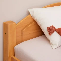 Lit en pin FLIMS, 90 x 200 cm, lasuré couleur hêtre