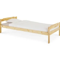 Lit en pin MORITZ, 90 x 200 cm, vernis naturel