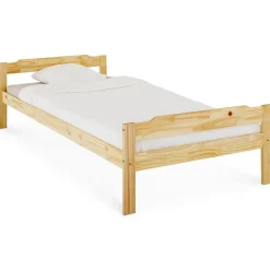 Lit en pin MORITZ, 90 x 200 cm, vernis naturel