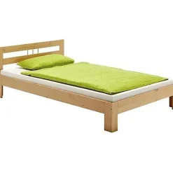 Lit en pin THEO, 90 x 200 cm, lasuré couleur hêtre