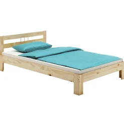 Lit en pin THEO, 100 x 200 cm, vernis naturel