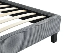 Lit en Velours Cotelé 