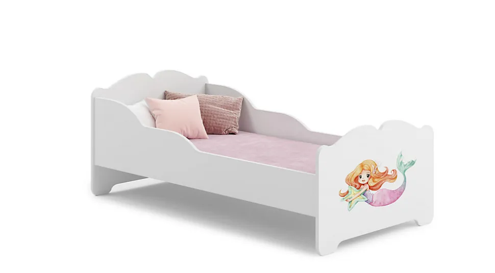 Lit enfant ANNA avec matelas 140x70 Mermaid