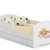 Lit enfant LUK avec tiroir et barreau 160x80 Little Mermaid