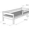 Lit enfant Primo 200x90 avec barreaux