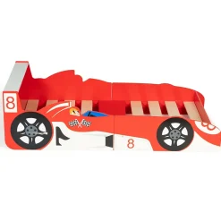 Lit enfant voiture formule 1 TEDDI 70 x 140 CM rouge