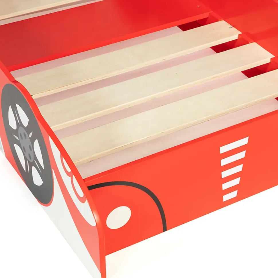 Lit enfant voiture formule 1 TEDDI 70 x 140 CM rouge