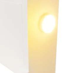 Lit enfant 90x200cm - avec bibliothèque amovible - tête de lit avec étagère - avec veilleuse - Blanc (sans matelas)