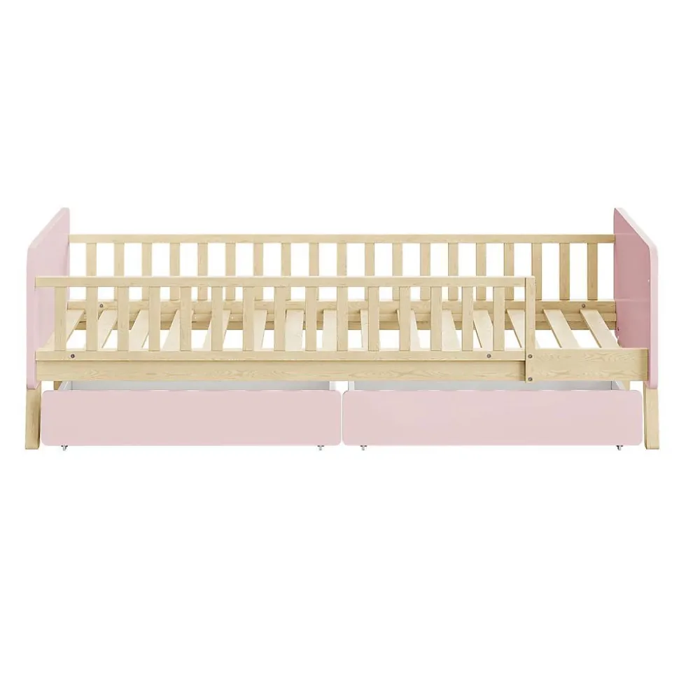 Lit Enfant 90X190Cm Bois Rose Blackcolors