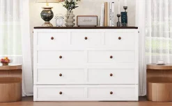 Lit Escamotable 140x200cm, Tiroirs, USB, Plateforme, Sans Matelas, Blanc