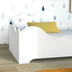 Lit FLOCON 90x190 cm + sommier /Blanc