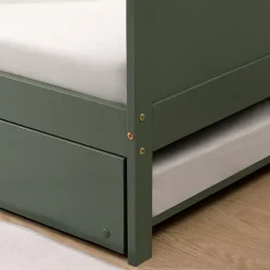 Lit gigogne pour enfant 190x90cm vert ADAM - HAPPY GARDEN