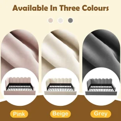 Lit Gigogne 90x200 cm avec Second Couchage - Design Moderne Gain de Place - Velours Rose - Sans Matelas