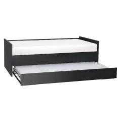 Lit gigogne 90x200cm sommier inclus Vox Young User Noir