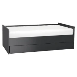 Lit gigogne 90x200cm sommier inclus Vox Young User Noir