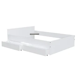 Lit KAPPA 140x190 cm + 2 tiroirs / Blanc