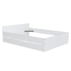 Lit KAPPA 140x190 cm + 2 tiroirs / Blanc