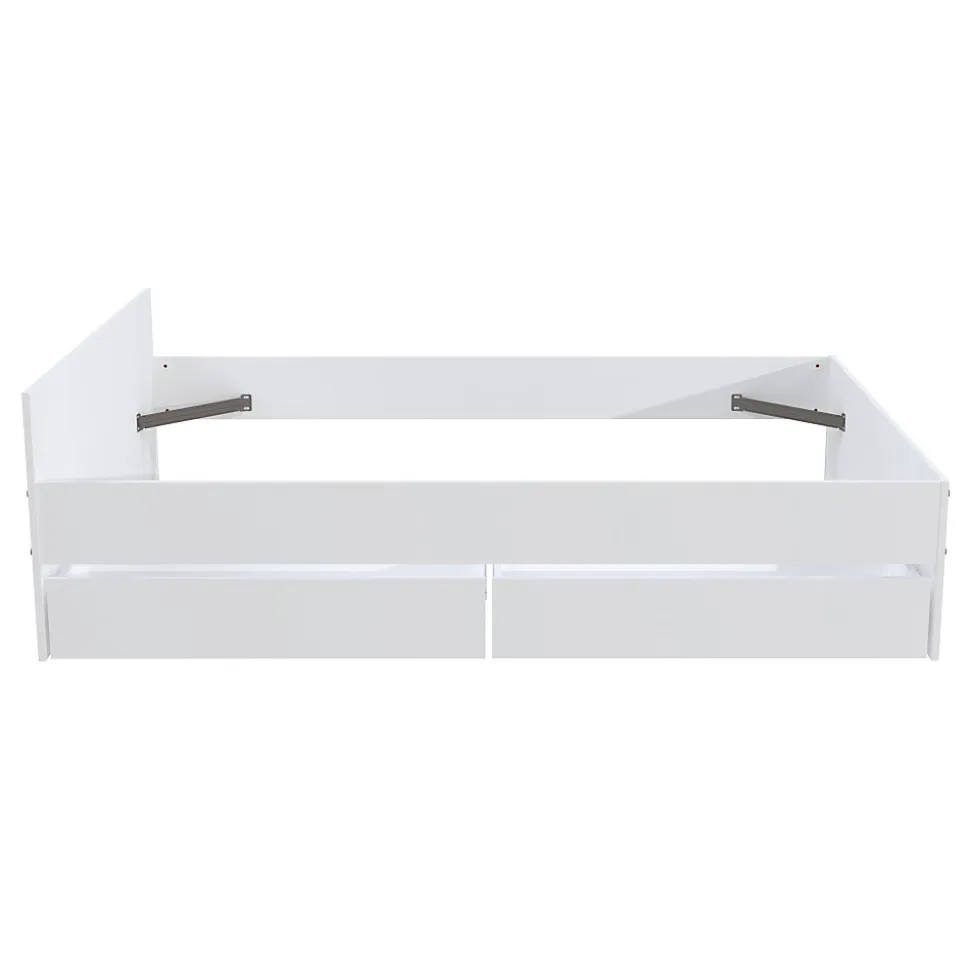 Lit KAPPA 140x190 cm + 2 tiroirs / Blanc