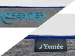 Lit électrique de relaxation tout plots + matelas mémoire de forme - 2 x 90 x 200 cm - Blanc - HESIODE III de YSMÉE