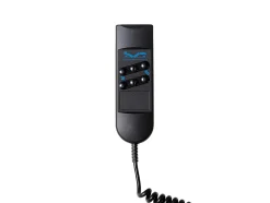 Lit électrique de relaxation déco tout plots + matelas ressorts ensachés et mémoire de forme - 2 x 80 x 200 cm - Tissu - Beige -