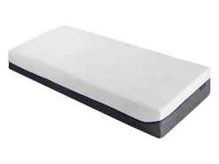 Lit électrique de relaxation tout plots + matelas mémoire de forme - 2 x 80 x 200 cm - Blanc - HESIODE III de YSMÉE