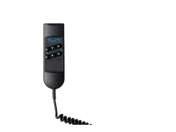 Lit électrique de relaxation lattes et plots + matelas 100% latex 3 zones - 2 x 80 x 200 cm - Blanc - MENELAS de YSMÉE