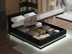Lit LED avec coffre 