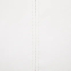 Lit LED double PINOT 140x190 cm, avec sommier, revêtement synthétique blanc