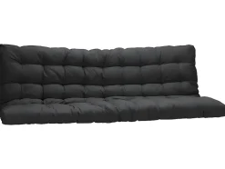 Lit mezzanine 90 x 190 cm - Avec banquette convertible - Métal - Argent + Futon + Matelas - MODULO V