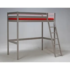 Lit mezzanine STUDIO 90x190 + 1 sommier / Gris Taupe