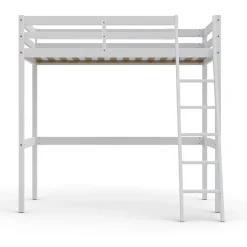 Lit mezzanine STUDIO 90x190 + 1 sommier / Blanc