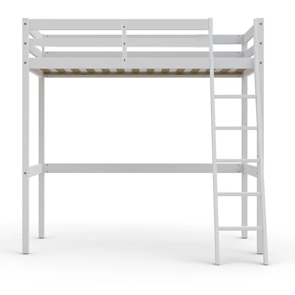 Lit mezzanine STUDIO 140x190 + 1 sommier / Blanc