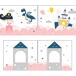 Lit Mi-Hauteur 90x200 sommier inclus housse Fairy Vipack Pino Blanc