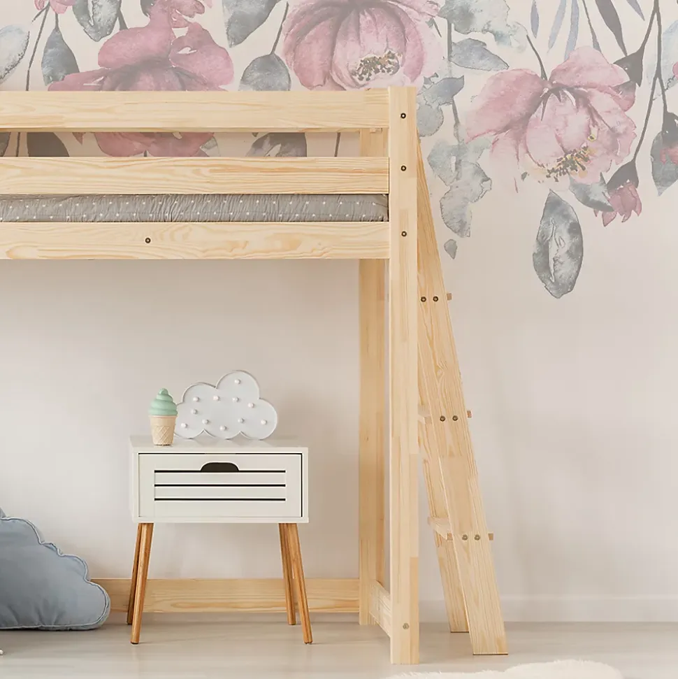 Lit mi-hauteur 90x190 sommier inclus Mark Bois