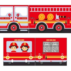 Lit Mi-Hauteur 90x200 Toboggan sommier inclus housse Pompier Vipack Pino Blanc