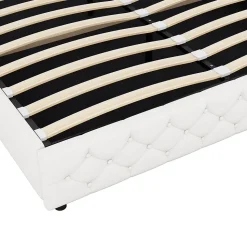 Lit multifonction 180x200cm avec stockage hydraulique, Beige