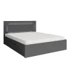 Lit NOFI avec sommier 160 x 200 cm avec 2 tiroirs de rangement - gris graphite