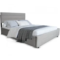 Lit PALERMO 140x200 +1 sommier+2 tiroirs+1 tiroir lit 90x190 / Gris clair