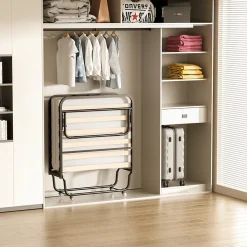 Lit pliant 90x200 CM avec matelas de 10 cm