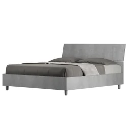 Lit rangement béton Demas 160x190 avec tête de lit inclinée