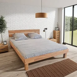 Lit RIVA 180x200 cm/ Hêtre massif huilé