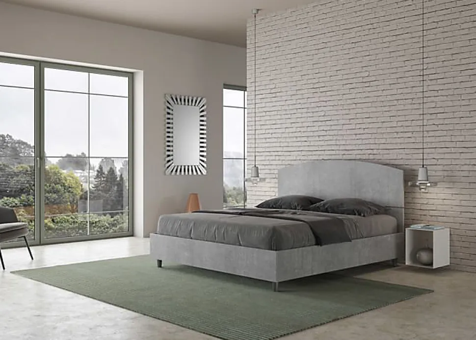 Lit sans sommier 160x190 béton Dora