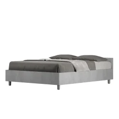 Lit sans sommier 140x190 béton Nuamo