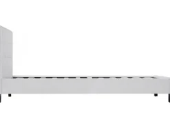 Lit simple en pvc "Julia" 90 x 190 cm Blanc