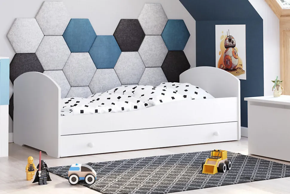 Lit simple Luk 160x80 avec tiroir