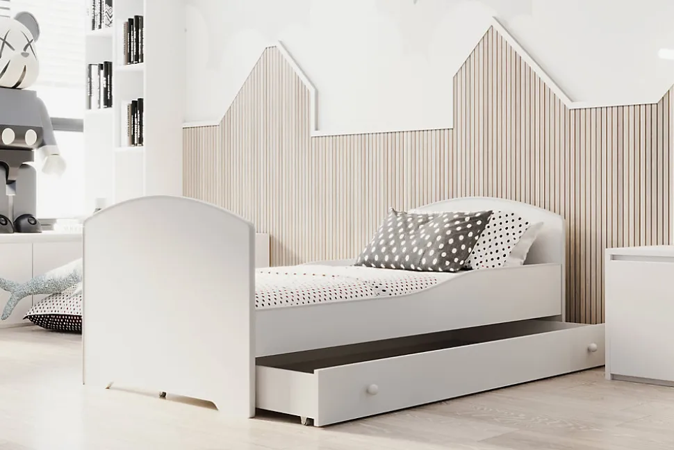 Lit simple Luk 160x80 avec tiroir