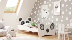 Lit simple Panda 160x80 avec matelas