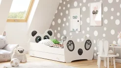 Lit simple Panda 140x70 avec tiroir